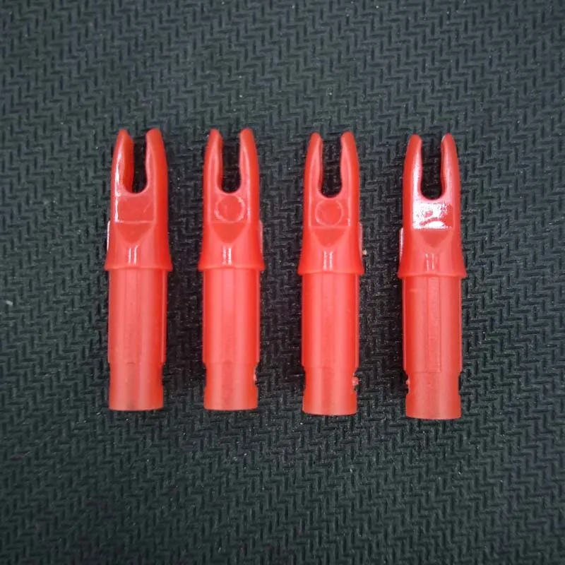 50pcs red 50 шт стрельба из лука 6,2 мм Стрела Nocks внутренняя пластиковая вставка стрела хвосты охотничьи стрелы DIY - Цвет: 50pcs red