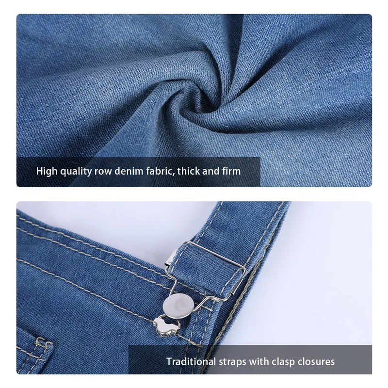 Мужской джинсовый комбинезон HEFLASHOR рваные ковбойские брюки на подтяжках уличная