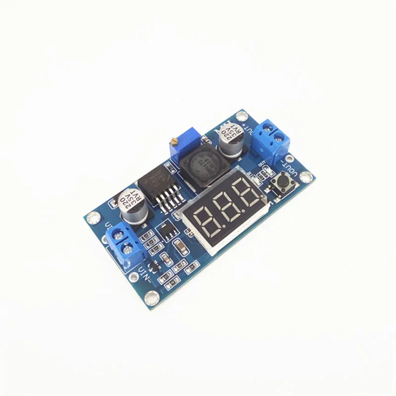 Регулируемый понижающий модуль LM2596 DC с дисплеем вольтметра|lm2596 dc-dc|module lm2596dc-dc lm2596