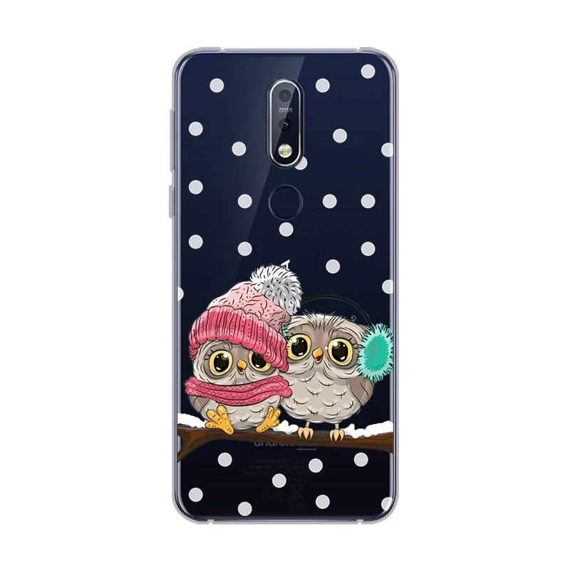 Ciciber с милой совой чехол для Nokia 8 8,1 7 7,1 6 6,1 5 5,1 3 3,1 2,1 1 плюс 9 PureView телефонные чехлы для Nokia X7 X6 X5 X3 мягкий чехол из ТПУ