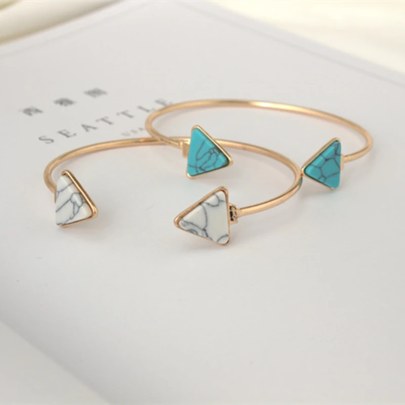 M MISM Hot Sales Girls Bracelets Bangles Jewelry Daily Triangle Pulseiras Stainless Steel For Women Fashion Accessories | Украшения и