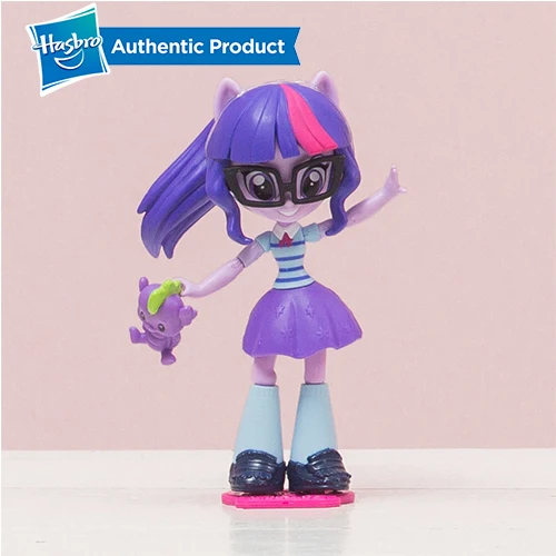 TWILIGHT SPARKLE Hasbro My Little Pony Equestria Girls 4,5 дюймов 11 см сумеречные Мини-куклы персонаж фигурка коллекция Модель Кукла для девочки - Цвет: TWILIGHT SPARKLE