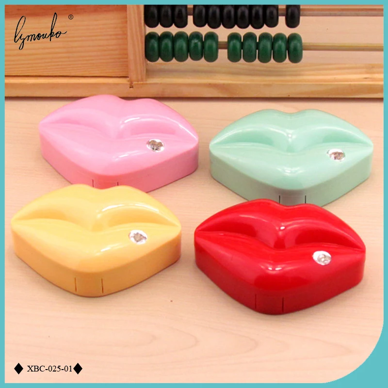 Lymouko Модный новый дизайн сексуальные губы Карманный чехол для контактных линз