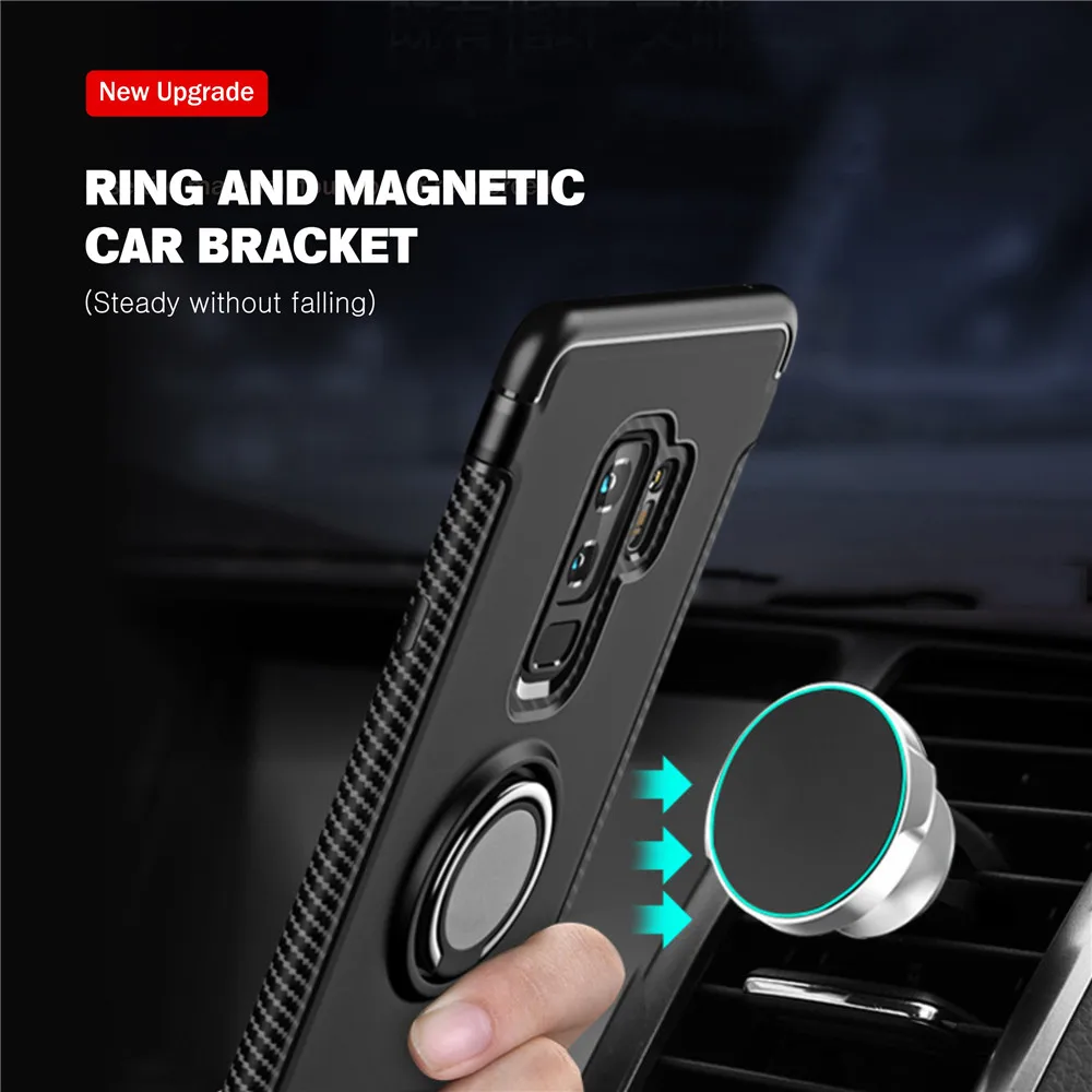 vothoon phone case for samsung galaxy s20 ultra s10 plus s10e s8 s9 note 8 9 10 plus s7 edge car holder ring back cover case free global shipping