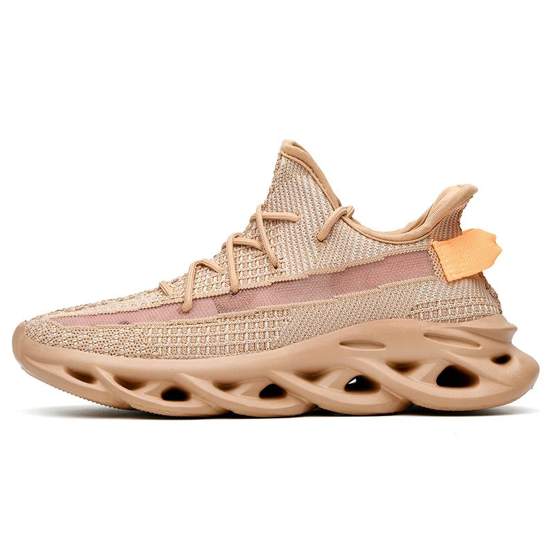 Мужские кроссовки, распродажа, zapatillas hombre Deportiva wo, мужская спортивная обувь, дышащие мужские брендовые кроссовки, дешевые удобные унисекс - Color: brown