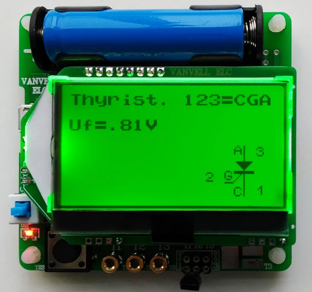 Новейшая многофункциональная версия индукторного конденсатора ESR meter DIY MG328 3 7 в |