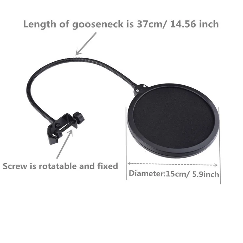 BM800 Double professional singing recording radio microphone anti - spray filter net support | Электроника