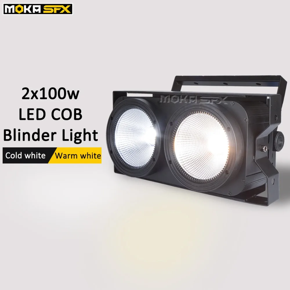 Сценический свет 2 глаза 2x100 Вт Led Cob АУДИТОРИЯ Blinder теплый белый/холодный белый в 1