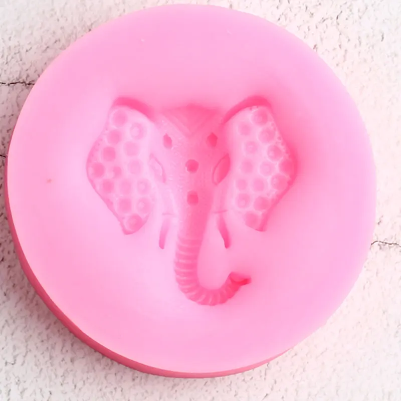 3D голова слона силиконовая форма Полимерная глина ювелирные изделия формы DIY для