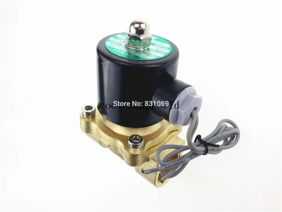 1 шт 12VDC 3/4 &quotЭлектрический Соленоидный клапан воды воздуха N/C NC нормальное