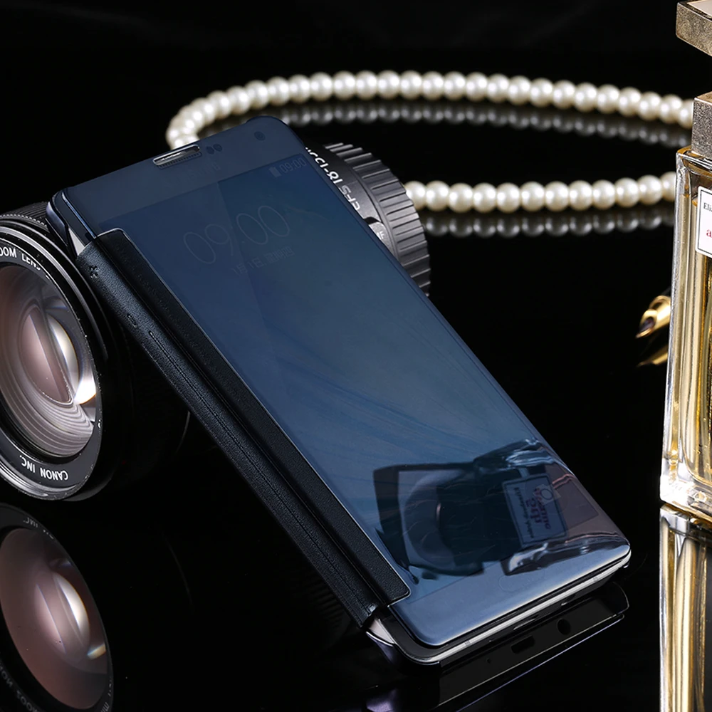Kisscase покрытие золото зеркало флип чехол для LG G5 G4 для Samsung J7 S6 S7 S8 edge Clear View Cover для iPhone 6 6S 7 Slim снарядов чехол на айфон 7 6 6s