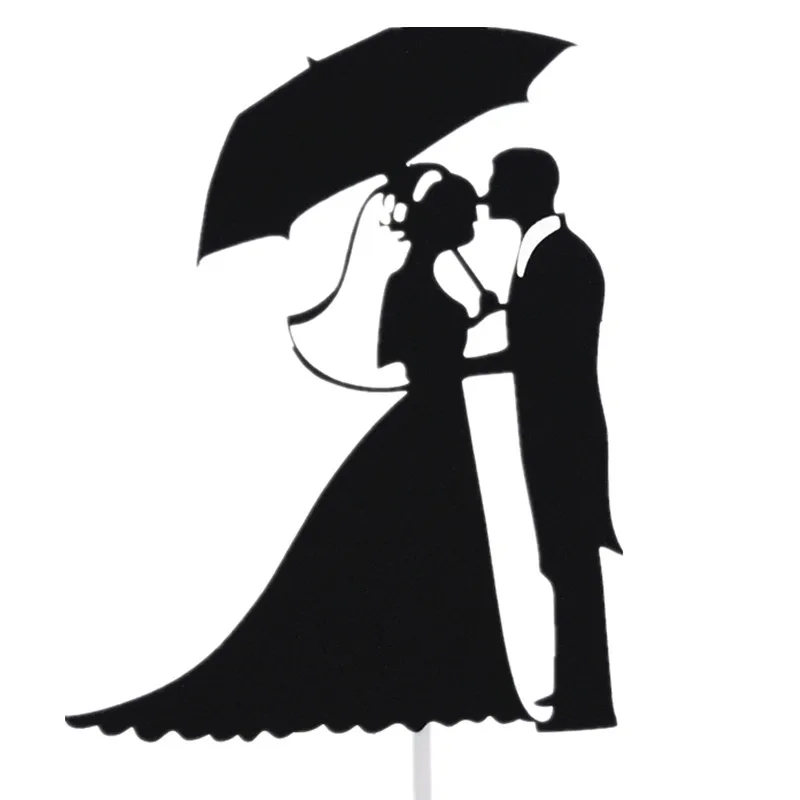 Торт Toppers флаги зонтик Mr Mrs Kiss Love Дети День Рождения Кекс Топпер Свадьба годовщина