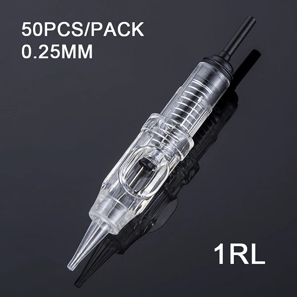 50pcs 0.25mm 1RL Профессиональная Перманентная машина для макияжа бровей ротационная машинка для татуировки ручка швейцарский мотор японские подшипники Maquina De Tatuagem розовое золото серебро - Цвет: 50pcs 0.25mm 1RL