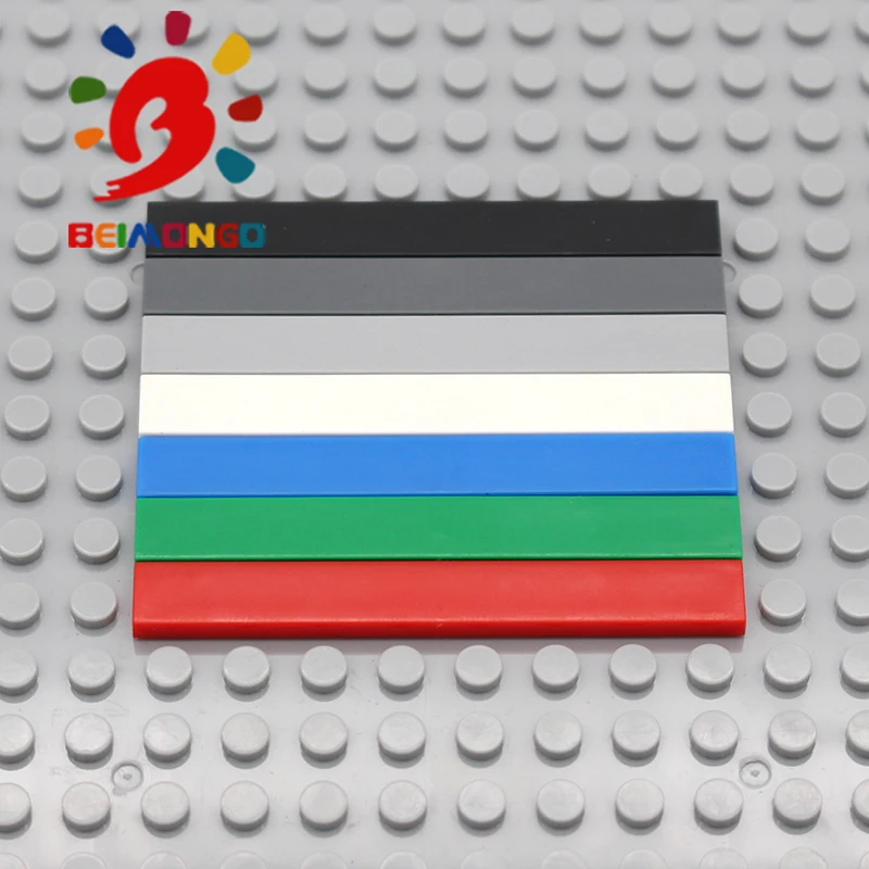Бесплатная доставка! BEIMONGO блоки плоская плитка 1x8 строительные 150 шт. образование