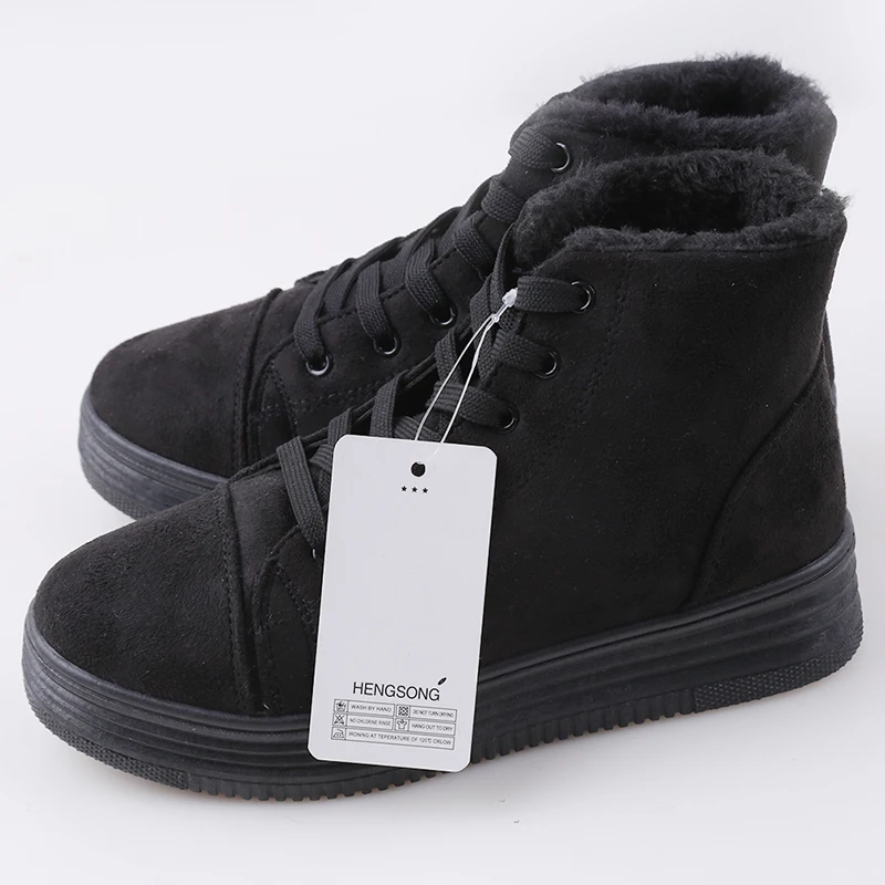 Botas femininas женские зимние ботинки замшевые теплые Зимняя обувь на платформе