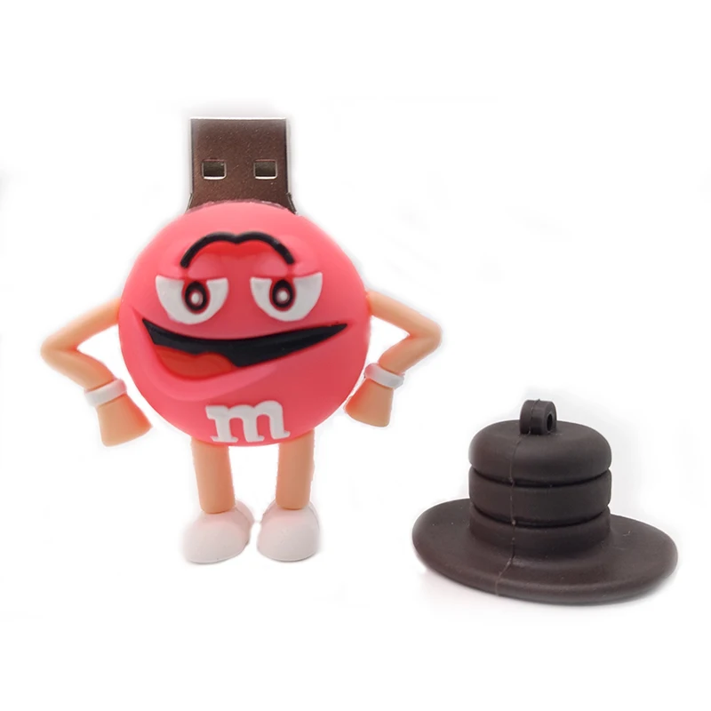 Милый Мультфильм Шоколадные Бобы usb2.0 флэш накопитель pendrive64g 32g 16g 8g 4g memory stick u