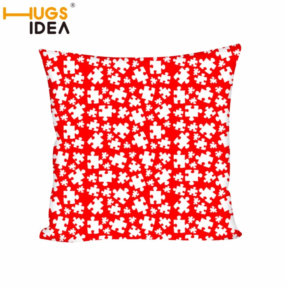 HUGSIDEA Чехол-Подушка с пазлами 45x45 см индивидуальный автомобиль домашний диван