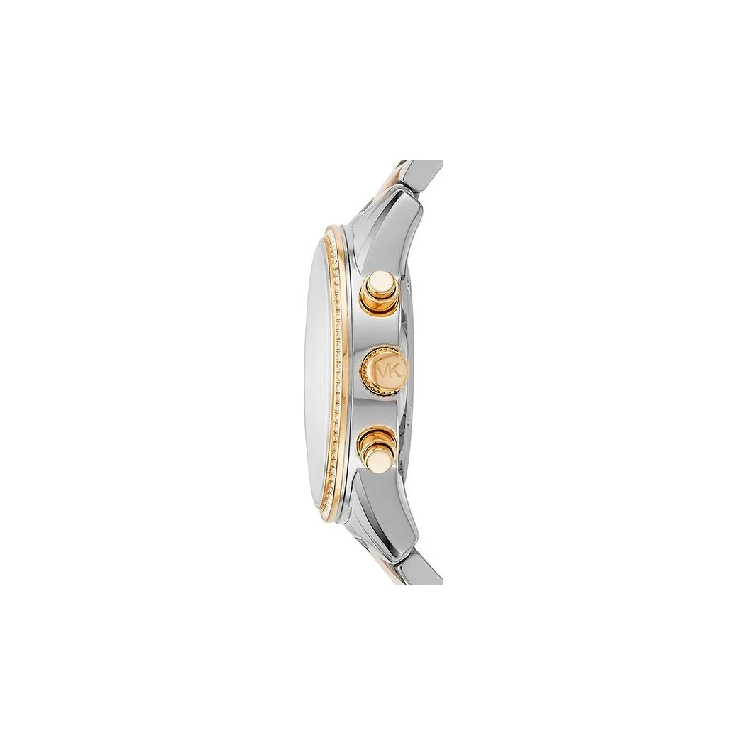 Наручные часы Michael Kors MK6474 женские с кварцевым хронографом на биколорном браслете