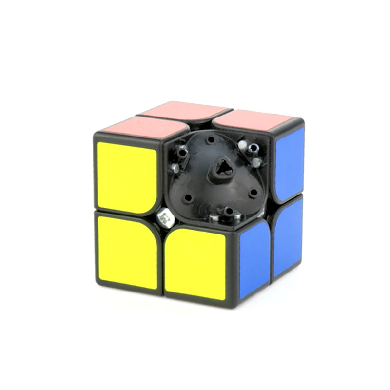 

D-FantiX Yj Moyu Guoguan Xinghen 2x2 Magnetic Speed Cube 2x2x2 Magic Cube Black 50mm Educational Puzzle Toys for Kids Adult