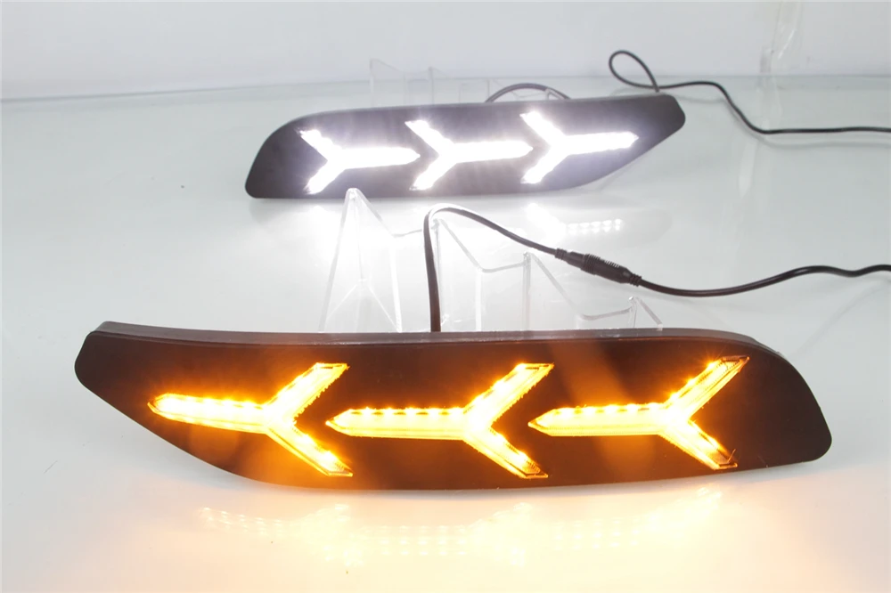 1 пара Габаритные огни DRL светодиодный для Volkswagen VW Polo 2014 2015 2016 2017 2018 вождения
