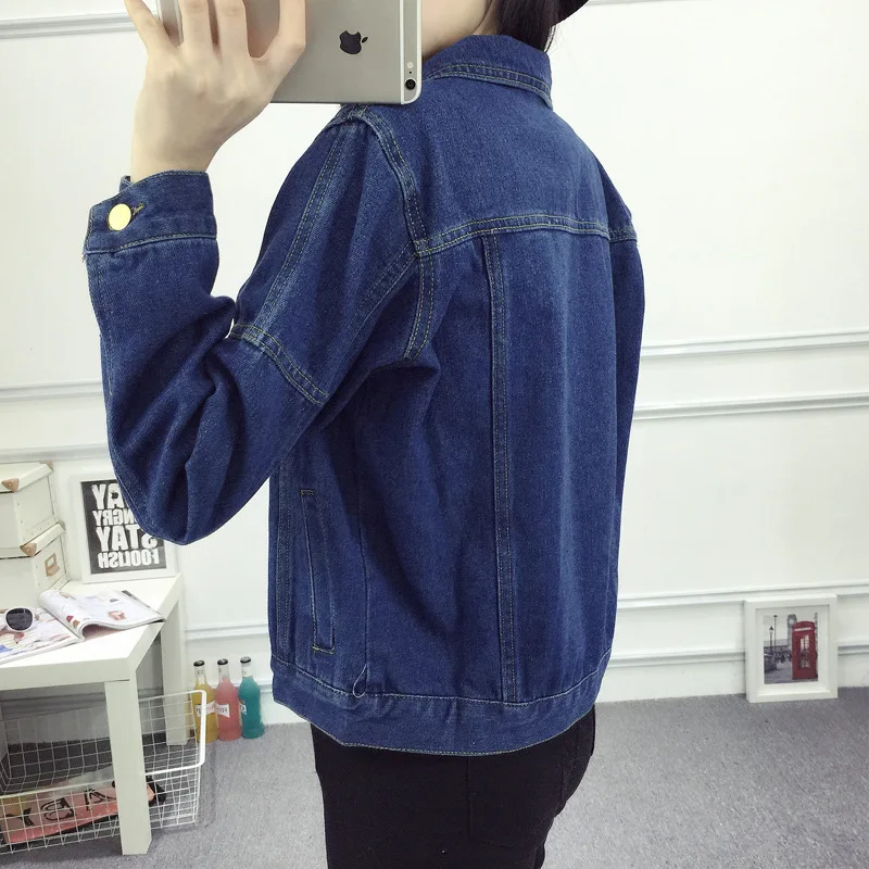 Big yards couture autumn wear cowboy short coat fat MM200 jin han edition younger sister easy QNS1105 | Женская одежда