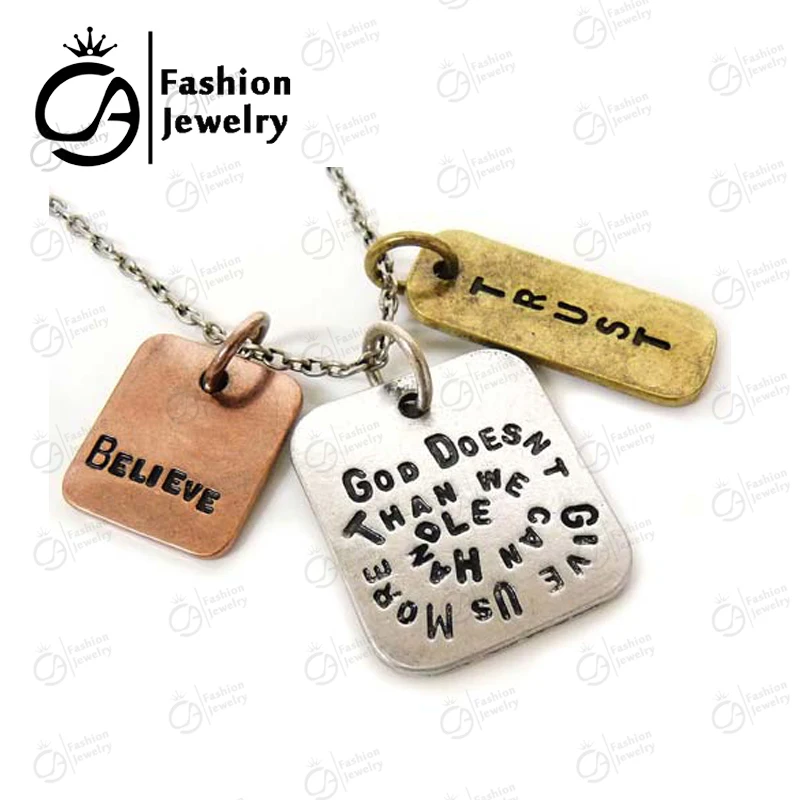 Античное серебряное покрытие &quotБог не дает нам больше чем мы можем справиться