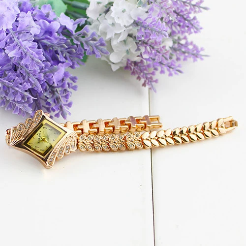 Мода новое поступление леди женщин часы класса люкс горный хрусталь кристалл