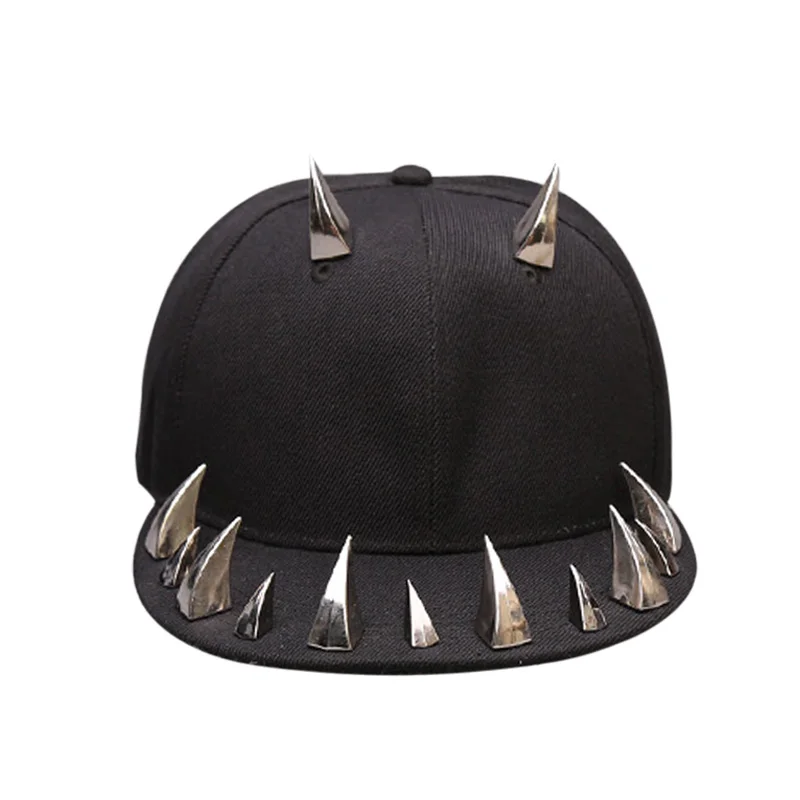 Модная кепка с заклепками для мужчин хип-хоп Снэпбэк Кепка ручной работы