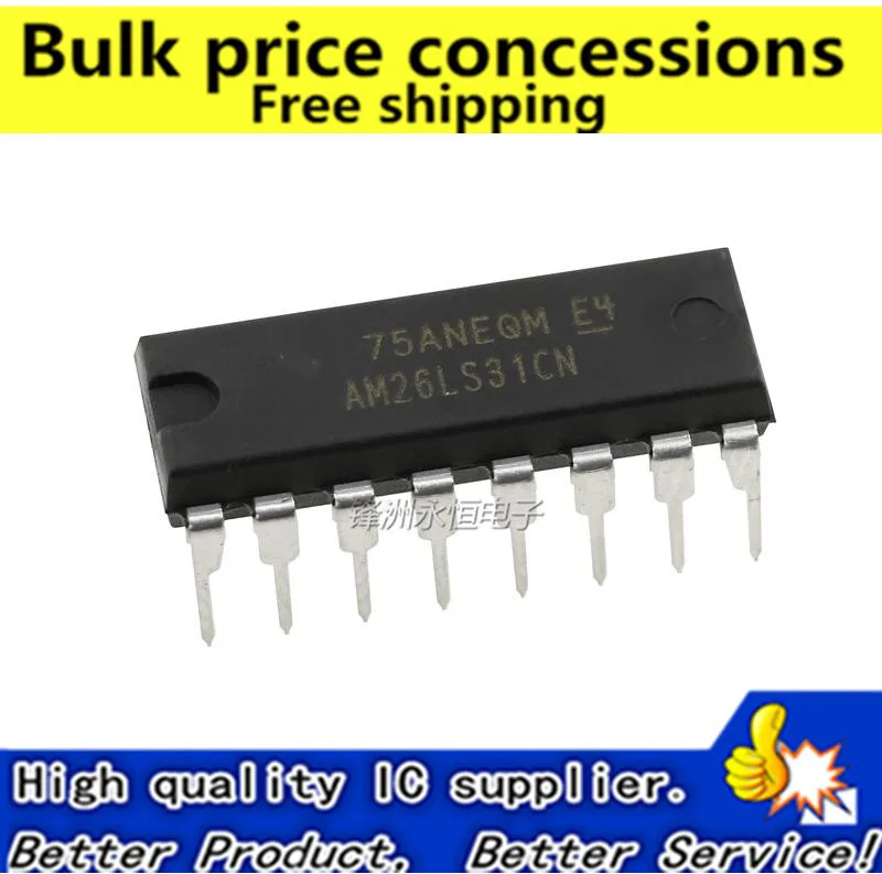 

Free shipping 10pcs/lot 50pcs/lot AM26LS31CN AM26LS31PC AM26LS31 DIP-16 ic