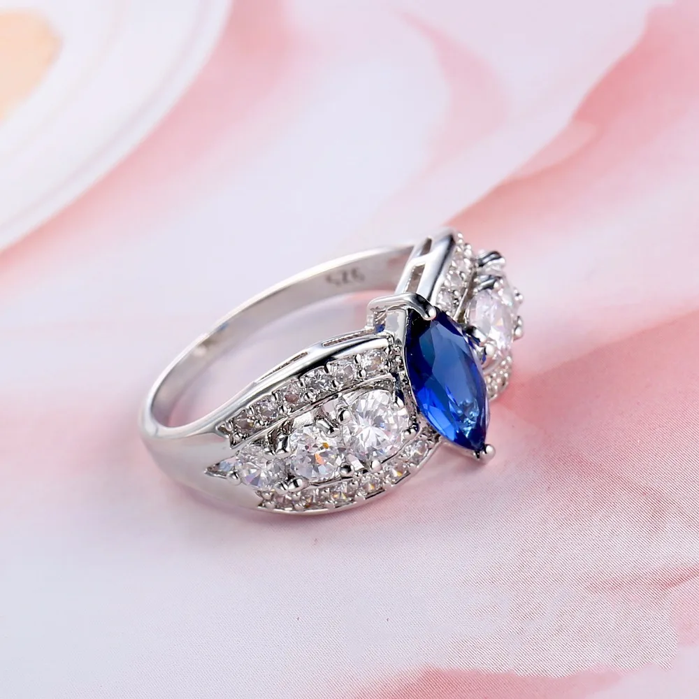 Женское кольцо из серебра 925 пробы с фианитом|925 sterling silver ring|sterling ringssilver ring |