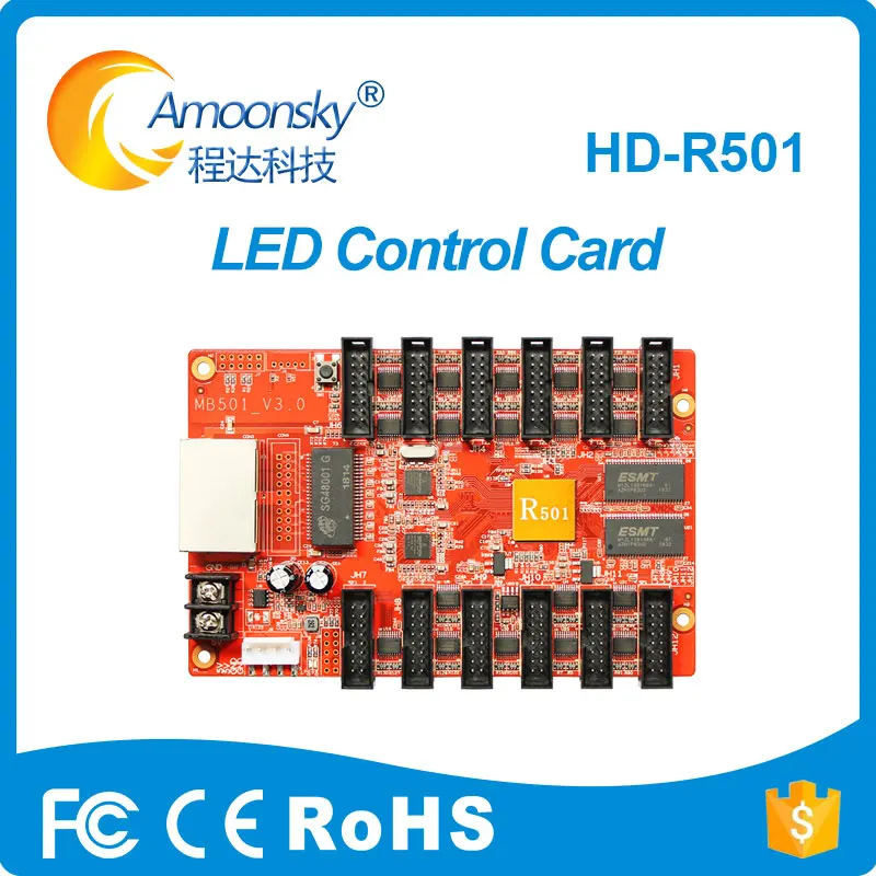 HD R501 Huidu светодиодный дисплей приемная карта для rgb led outdoor p5 p6 p8 p10|card card|card ledcard display