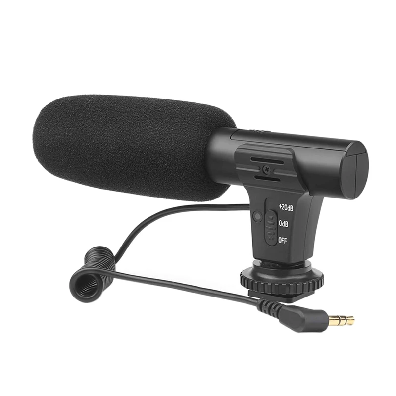 Портативный конденсаторный стерео микрофон Xt 451 с разъемом 3 5 мм для камеры Canon Dv