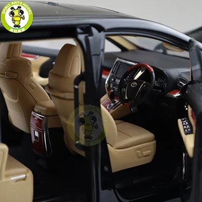 Right Hand Drive 1/18 ALPHARD MPV литая под давлением Модель автомобиля игрушки дети мальчик девочка Подарочная коллекция черный - Цвет: Right Hand Drive