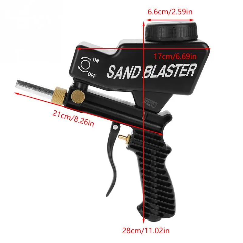 2018 Новый гравитационный питательный Портативный Пескоструйный пистолет для