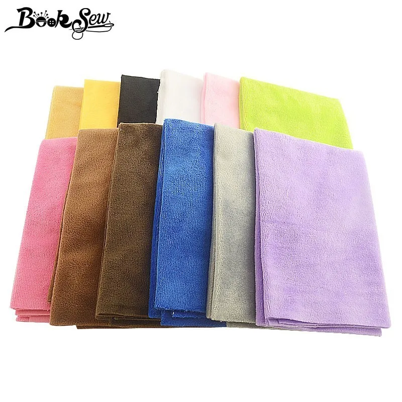 Booksew однотонная хорошая плюшевая ткань мягкая 40x50 см детские игрушки кукла зимняя