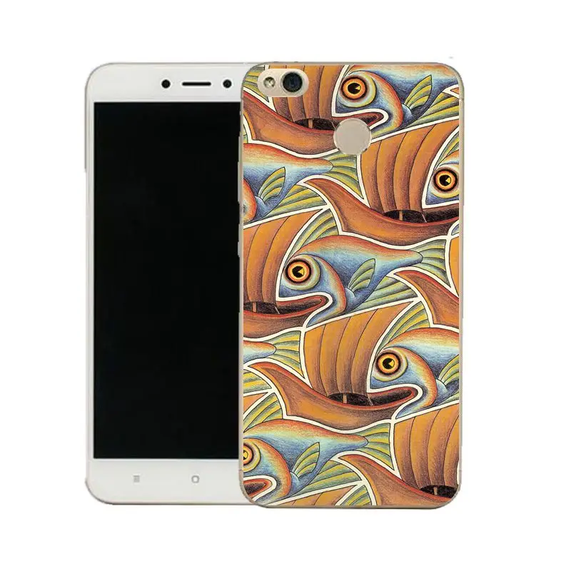 QMSWEI Clear Phone Case For Mi 6 5 5s note3 Redmi note4x 4x 3s 5a 4a note5a Leaf Star Fish Printed Protective Soft Cover |