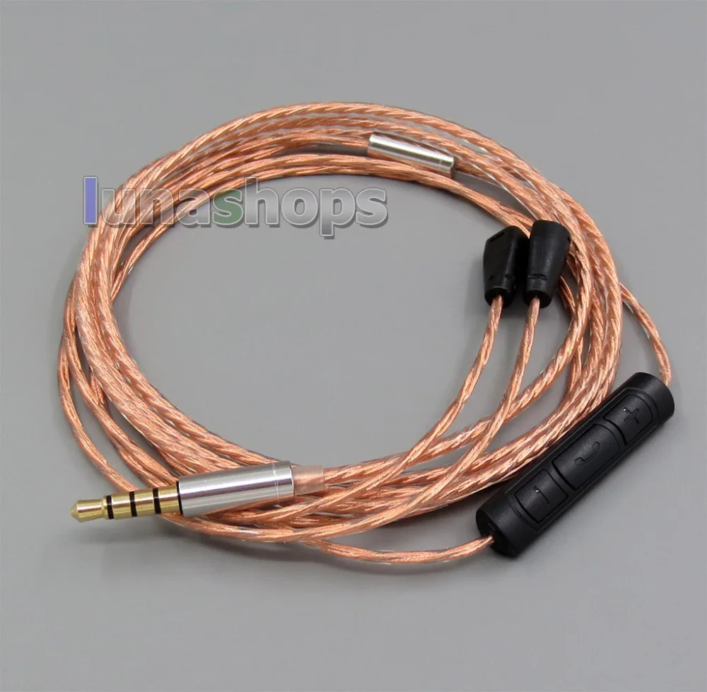 

LN005549 With Mic Remote Copper Shielding Earphone Cable For Sennheiser IE8 IE8i