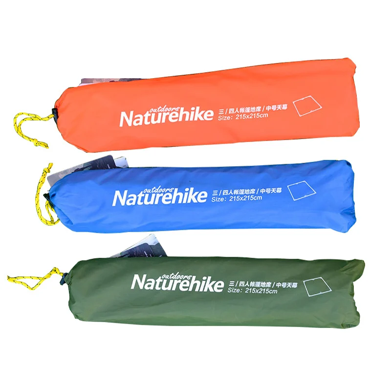 NatureHike высокое качество 215*215 см тент Коврик Новый дизайн с серебряным покрытием