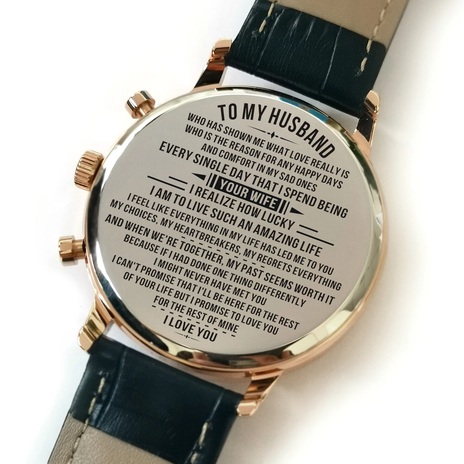 K4400-1 для моего муженька, никогда не забудьте, что я люблю тебя, роскошные часы с гравировкой, повседневные спортивные водонепроницаемые мужские часы, военные семейные подарки