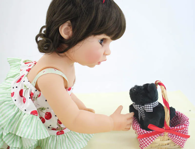 Эксклюзивная силиконовая виниловая Кукла младенец BZDOLL 55 см на весь рост игрушки