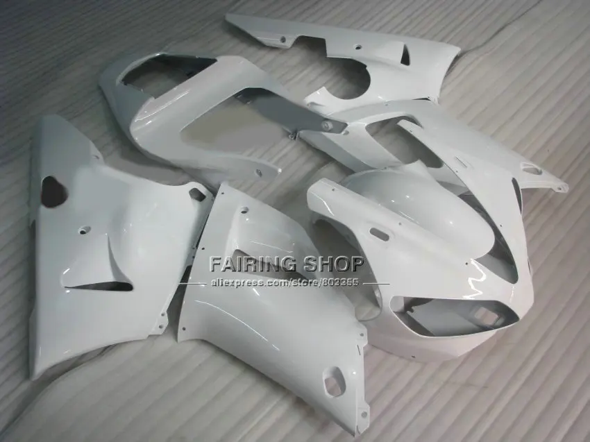 Free customize body parts for YAMAHA pure white fairings YZFR1 2000 2001 yzf1000 00 01 ABS plastic bodyworks+7gifts | Автомобили и