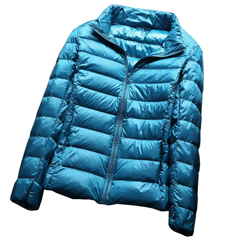 

White Duck Down Jacket Autumn Winter pink Colors New Warm Slim Zipper 2017 Women Fashion Light Down Coat plus size 3XL QH0958