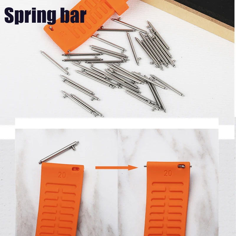 

30pcs Watch Band Pins Of 18/20/22/23mm Stainless Steel Spring Bars 1.5mm Diameter Repair Tools Kits Quick Release Watch Tools