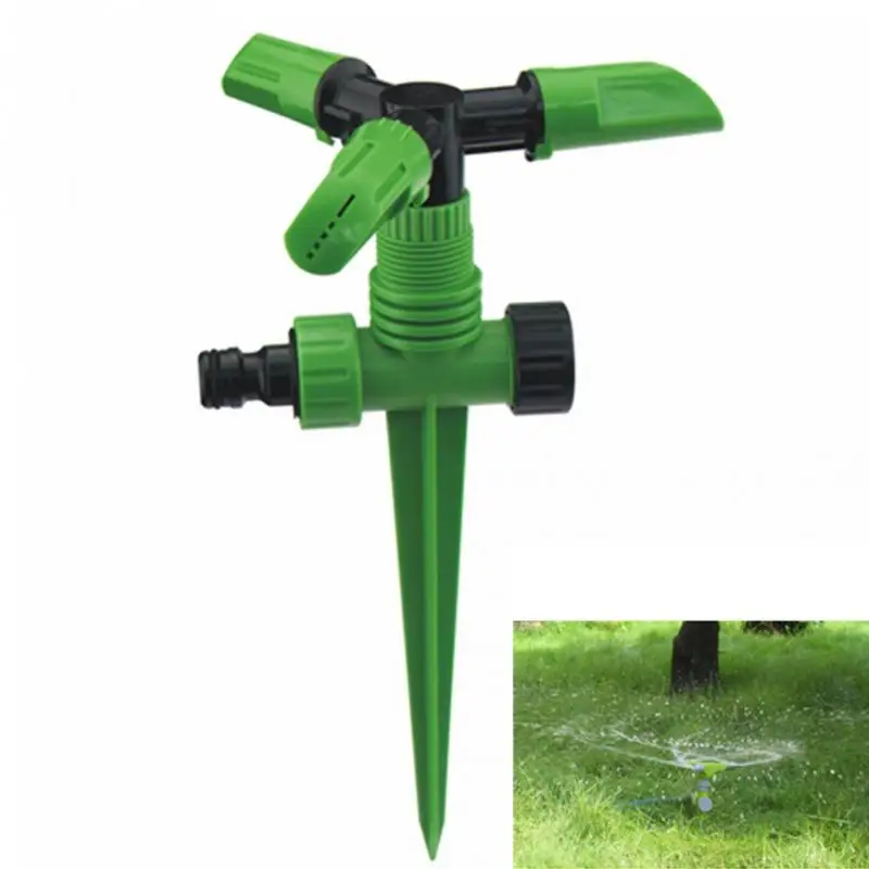 Полива сада экономии воды 360 градусов Поворот газон опрыскиватель 3 рычаг сад