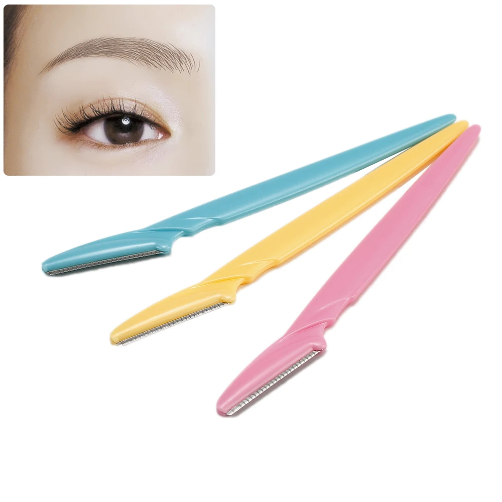 3 шт./компл. портативная Бритва для бровей средство удаления волос на лице триммер