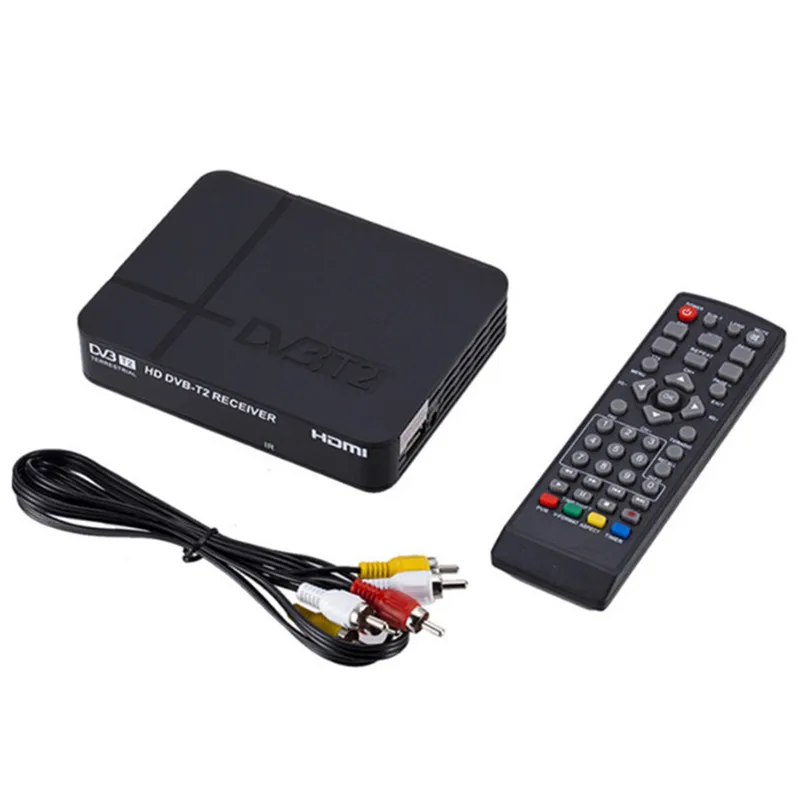 1 шт. ТВ коробка DVB T2 цифровой ресивера MPEG 2/4 H.264 Поддержка HDMI Декодер каналов