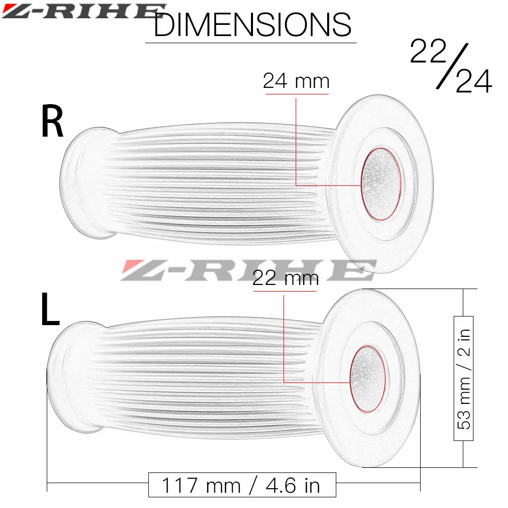 Мотоцикл 7/8 '✢ мм Ретро резиновый руль ручка для Suzuki GSXR 600 750 1000 HAYABUSA GSX1300R TL1000R