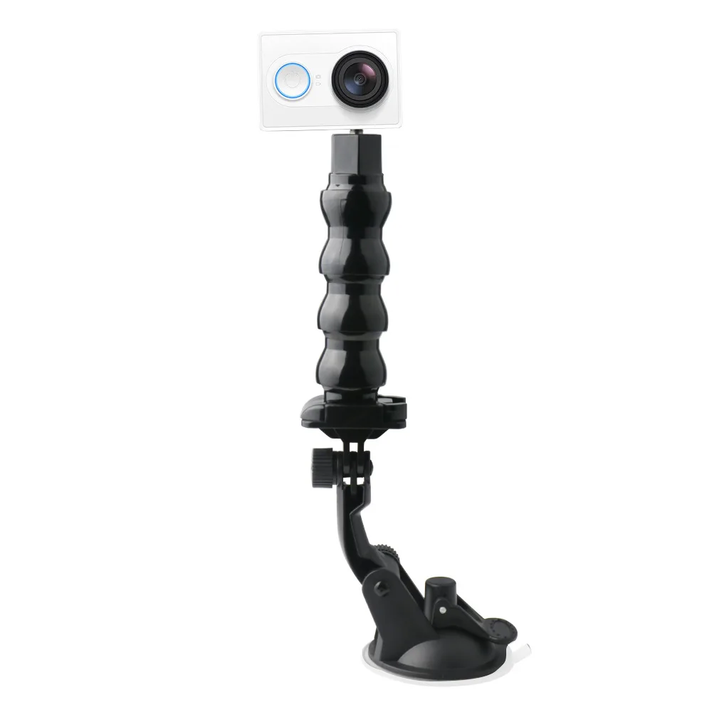 Для GoPro регулируемые Челюсти Гибкий зажим Крепление гусиная шея удлинитель для