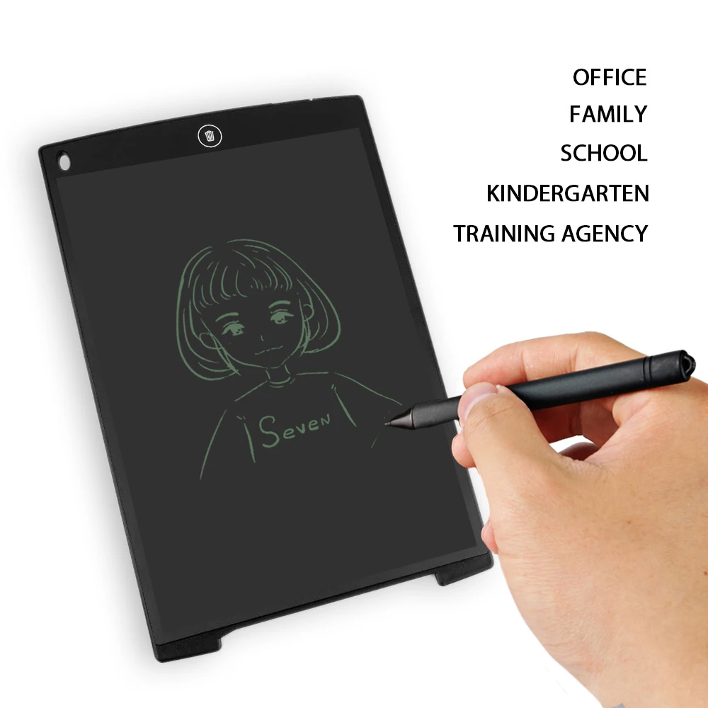 Портативный Письменные доски 12 дюймов ЖК-дисплей цифровой рисунок почерк