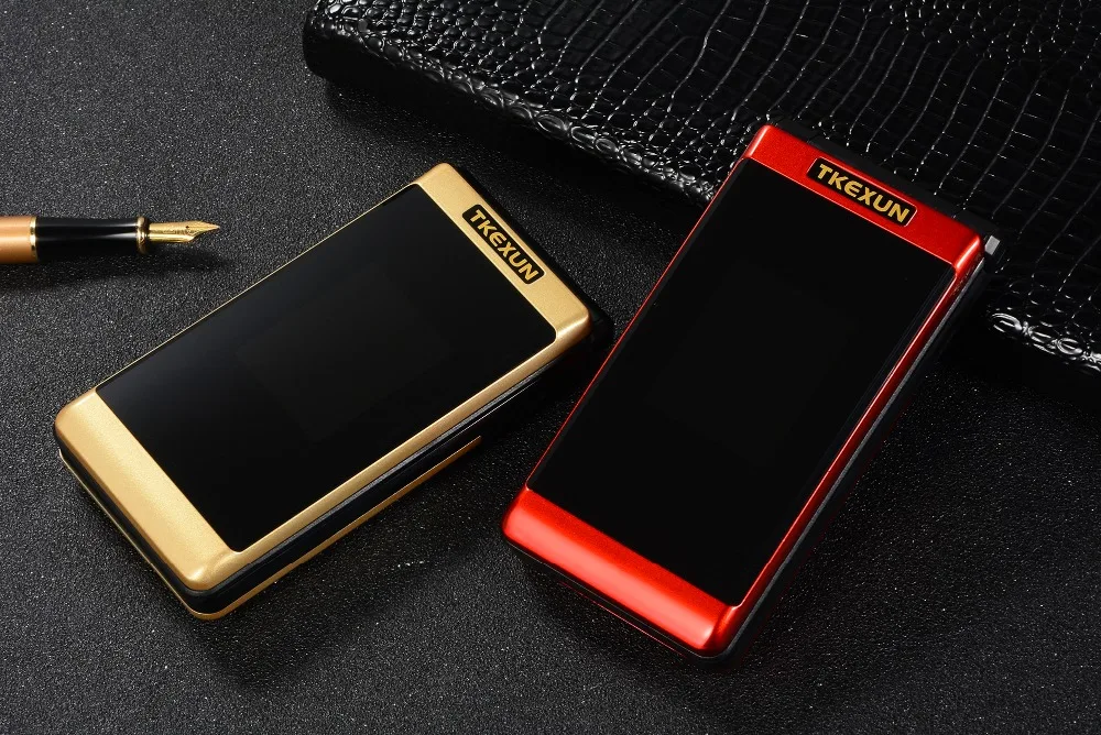 Двойной экран флип-телефон TKEXUN G300 2,6 дюймов MP3 MP4 один клавишный циферблат телефон большая русская клавиатура старый человек Мобильный телефон PK X9 X6